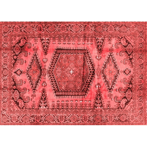 Ahgly Company Indoor Rectangle Persian Red Traditional Area Rugs, 2' x 4'