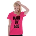 thumbnail image 3 of Made Religious Christ Faith Christian Womens Slim Fit Graphic Tee Brisco Brands S, 3 of 5