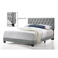 thumbnail image 1 of Belle Isle Furniture CRB62-0C00 Royale Tufted Full Size Bed with USB Power Connection - Grey, 1 of 1