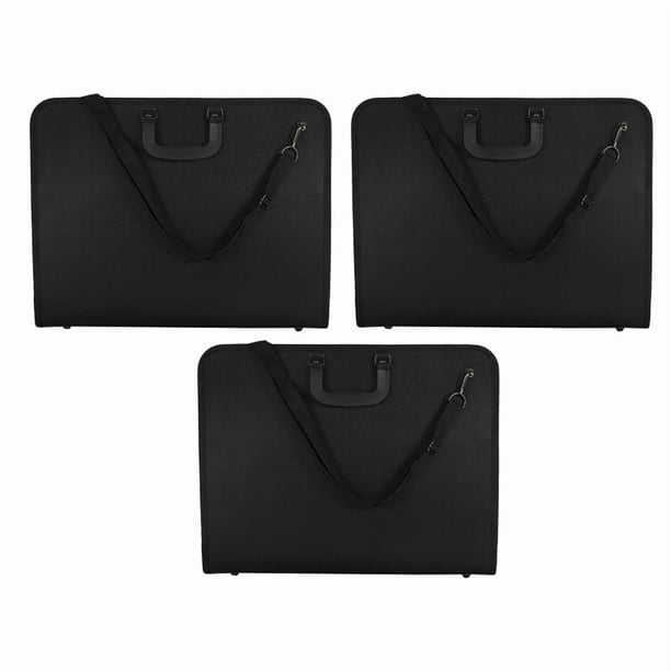 3X A3 Portafolio Carpeta Desplegable Organizador de Archivos Office Document Carry Case
