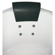 EAGO AM200 5' Rounded Modern Double Seat Corner Whirlpool Bath Tub with Fixtures