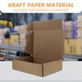 thumbnail image 4 of 10 Uds. De cajas de cartón corrugado para envío, cajas de envío marrones, cajas de cartón corrugado para envío, embalaje, correo, manualidades DIY, 4 of 5