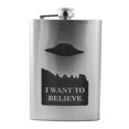 thumbnail image 1 of 8oz I Want to Believe Flask L1, 1 of 1
