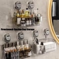thumbnail image 2 of Firmstaunch Suction Cup Storage, Firmstaunch No-Drill Bathroom Suction Storage Box, Firmstaunch Wall Organizer, Suction Cup Storage Rack, Large Capacity & Strong Load-Bearing (Gold), 2 of 7