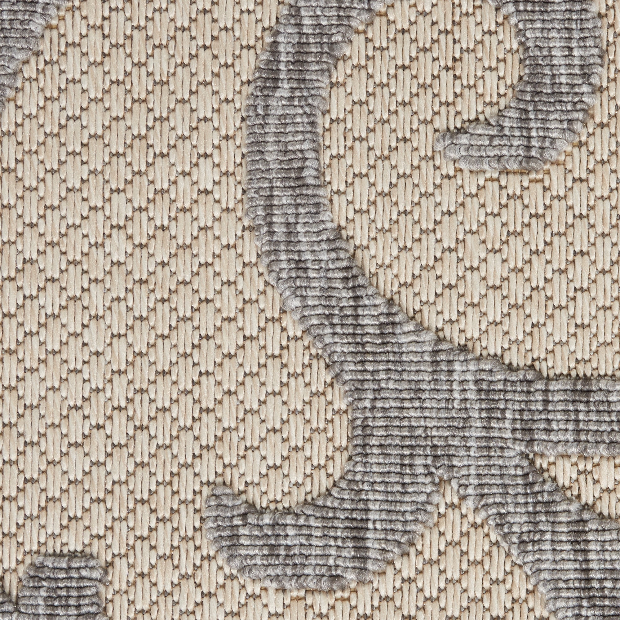 Nourison Palamos Indoor/outdoor Casual Contemporary Cream Grey Area Rug