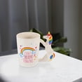 KONTONTY 3D Animal Porcelain Mug White Ceramic Heat Resistant for ...