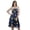 Denim Blue, variant on Women Sundresses Tube Dress Printed Smocked Women Boho Knee Long Dress