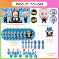 thumbnail image 4 of Boss Baby Boy Party Supplies Plates for Boy Birthday Decorations Cake Topper Banner Decor Backdrop Balloons, 4 of 8