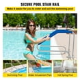 thumbnail image 2 of VEVOR Swimming Pool Handrail Stainless Steel with Quick Mount Base Plate, 2 of 9