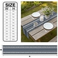 thumbnail image 3 of Blue Black Boho Table Runner Vintage Tribal Striped Southwestern Tablerunners 13 x 108 Inch, Table Decorations Tabletop Scarf for Summer Gathering Holiday Farmhouse Kitchen Dining Decor, 3 of 8