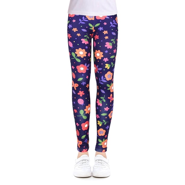 Leggings para niñas para ropa de viaje al aire libre, pantalones para niñas, ropa informal para estudiantes, impresión elegante y personalizable por computadora para 4-13 años Tan Jianjun unisex