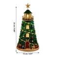 thumbnail image 3 of DIY Lighted Glass-Chrismas Style Lighthouse Kit, LED Craft Project with Translucent Pieces for Tabletop Display & Coastal Decor, 3 of 9