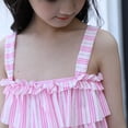thumbnail image 6 of Mercatoo Girls Swimsuit 2Pcs Set Flounced Camisoles Tankini Swimwear and Short Skirt Outfit Kids Girls Beach Bathing Suits, 6 of 8