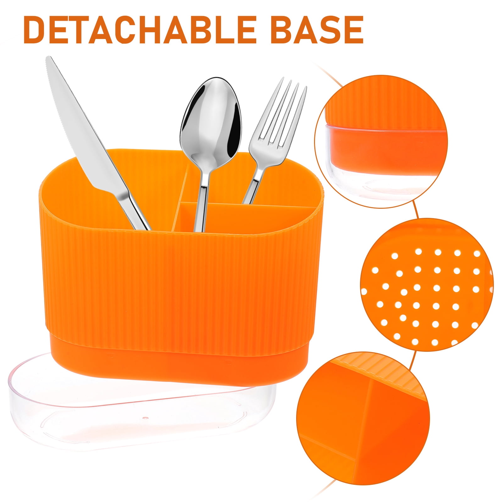 Bbanquetan Kitchen Utensil Holder Desktop Chopstick Holder Plastic Cutlery Holder Plastic Spoon Holder
