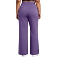 thumbnail image 7 of Women's Yoga & Dress Pants, Office Business Casual Work Pants, Stretch Straight Leg Pants with Pockets, High Waisted Solid Color Yoga Pants, 7 of 7