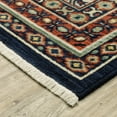 thumbnail image 3 of Oriental Weavers Lilihan Wool Blend Area Rug - 003B6 - 2' x 3' - in Navy/ Multi - Vintage Inspired, Wool Blend, Entryway, Bathroom Accent Rug, 3 of 5