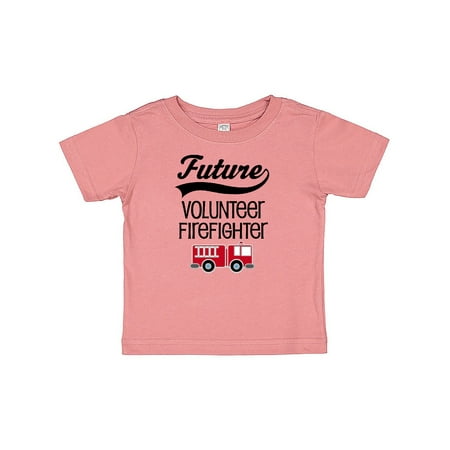 

Inktastic Volunteer Firefighter Future Job Gift Baby Boy or Baby Girl T-Shirt