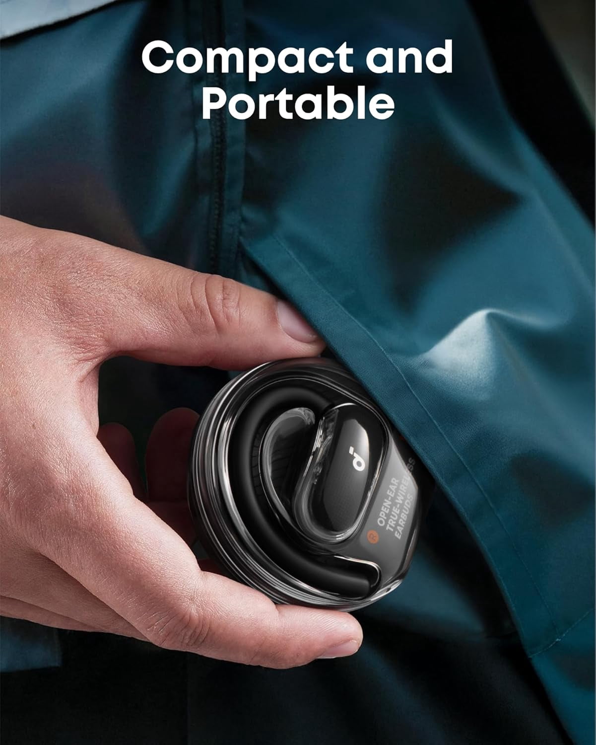 Soundcore V40i by Anker, Open-Ear Headphones, 4 Adjustable Positions, Richer Bass, IP55, 21H Playtime, AI Clear Calls, Bluetooth 5.4