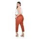 thumbnail image 3 of Pantalon capri de gamuza Roman Fashion /Tallas Extras, 5058 (Ladrillo) naranja oscuro 36, 3 of 5