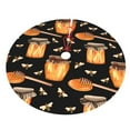 thumbnail image 3 of Kll 30" Christmas Tree Skirt Bee And Honey Xmas Tree Skirts Mat For New Year Xmas Holiday Party Indoor Outdoor Home Decoration, 3 of 9