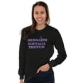 thumbnail image 4 of Mermaids Have All The Fun Cute Beach Women Plus Size Long Sleeve Graphic Tee Brisco Brands 2X, 4 of 5
