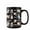 Black, variant on Lotusprinthandmade Personalized Pug Dog Ceramic Mug 11oz, Black