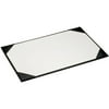 Black Leather 22 x 14 Desk Pad with Blotter Paper