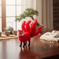 thumbnail image 6 of vlrwzc Cute Plush Nine-Tailed Fox Handmade Soft Fox Plushy Doll Exquisite Foxes Plush Figure Home Decorations for Adults, 6 of 7