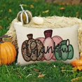 thumbnail image 6 of Thankful Thanksgiving Lumbar Decorative Rectangle Pillow Cover 12 x 20, Fall Leopard Pink Green Pumpkin Porch Patio Outdoor Pillowcase, Autumn Seasonal Sofa Couch Cushion Case Home Decor, 6 of 6
