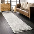 thumbnail image 4 of nuLOOM Neva Plush Shag Runner Rug, 2' 6" x 6', Ivory, 4 of 4