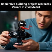 LEGO Marvel Venom Bust - Collectible Building Set for Adults, Ages 18+ Home Office, Desk or Book Shelf Decor - With Venom Minifigure - Gift for Men & Women - 76356