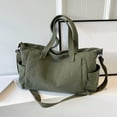 thumbnail image 2 of LNGOOR Solid Color Corduroy Tote Bag For Women Commuting Large Capacity Student Class Single Shoulder Crossbody Handbag Simple Work Double Handle Shopping Bag, 2 of 7