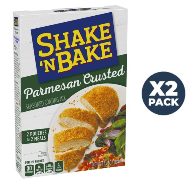 Shake 'N Bake Parmesan Crusted Seasoned Coating Mix, 4.75 oz Box, 2 ct