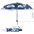 thumbnail image 3 of White Winter Polar Bears Compact Sun Umbrella Windproof Travel Umbrellas for Rain Strong Portable UV Protection, 3 of 8