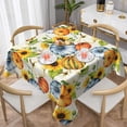 thumbnail image 1 of Fall Square Tablecloth 52×52 Inch Watercolor Pumpkin Sunflowers Table Cloth Small Square Tablecloths Indoor Outdoor Washable Wrinkle Free Stain Resistant Waterproof Fabric Table Cover, 1 of 6
