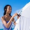 thumbnail image 4 of UNP Easy Beach Tent 12 X 12ft Pop Up Canopy UPF50+ Tent with Side Wall, Ground Pegs, and Stability Poles, Sun Shelter Rainproof, Waterproof for Camping Trips, Backyard Fun, Party Or Picnics (White), 4 of 10