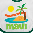 thumbnail image 4 of Inktastic I Love Maui Boys or Girls Baby Bib, 4 of 4