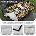 thumbnail image 5 of SEANATIVE Cow Golf Cart Seat Covers Club Car Sunflower Golf Cart Covers 2 Passenger Golf Cart Seat Towel Blanket with Pockets Universal Fit 2-Seat Golf Cart Automobile Decor Protector, 5 of 7