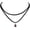 1, variant on Layered Black Choker Necklace, Glass Teardrop Chocker Necklace, Black Choker, Gothic Choker, Goth Choker, Boho Choker, Jewelry Gift For Women