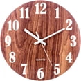 thumbnail image 1 of Glow In The Dark, Silent Sweep Movement, 30Cm Wood-Crafted Non-Ticking Quartz Clock, Luminous Numbers For Easy Reading, Perfect Home & Office Decor, 1 of 5