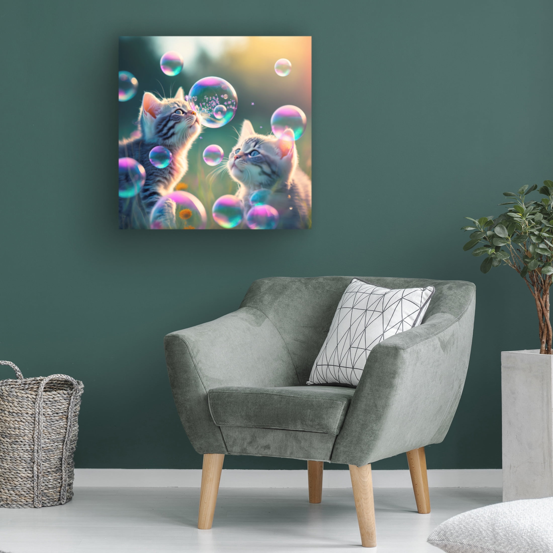 Canvas Wall Art - Ray Heere 'Mystical Morning 30' Wall Art for Living Room, Bedroom, or Office Décor by Trademark Fine Art - 14 x 14 Inches