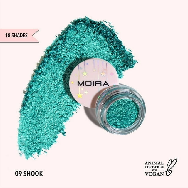 Sombra De Ojos Moira Cosmetics En Crema Con Glitter 09, Shook