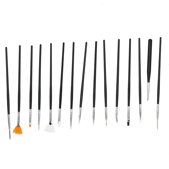 Pincel para delineador de uñas, 15 Uds., pincel profesional para decoración de uñas, pincel para dibujar uñas, artesanía Superior Jadeshay A