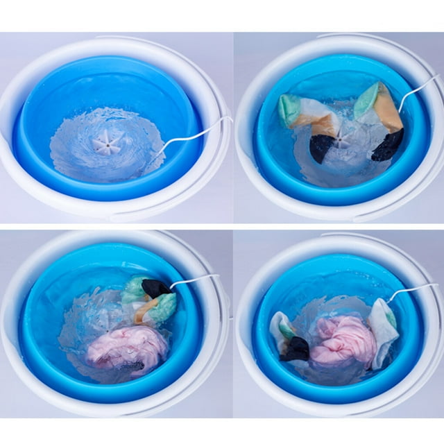 Langgg USB Portable Washing Machine Foldable Bucket Shape Washer No.03