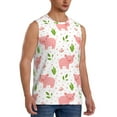 thumbnail image 2 of Balery Funny Little Pigs Men's Sleeveless Muscle Shirts Workout Tank Top, Moisture Wicking, Odor Protection-XX-Large, 2 of 8