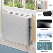 Indoor Air Conditioner Cover Window AC Unit Cover with Drawstring Double Insulation for Inside(21"x15"x3.5")