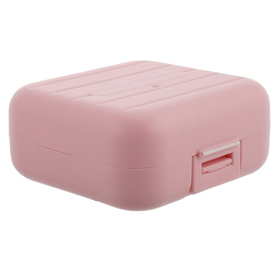 OULII Daily Pill Organizer Pill Organizer Pink Plastic 1Pcs Simple Appearance