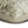 thumbnail image 6 of The HomeCentric Decorative Ivory Pack of 2, 26x26 inch (65x65 cm) Euro Shams, Velvet Chevron Pattern, Quilted & Gold Foil Euro Shams For Couch, Geometric Pattern Modern Style - Foil Chevron, 6 of 8