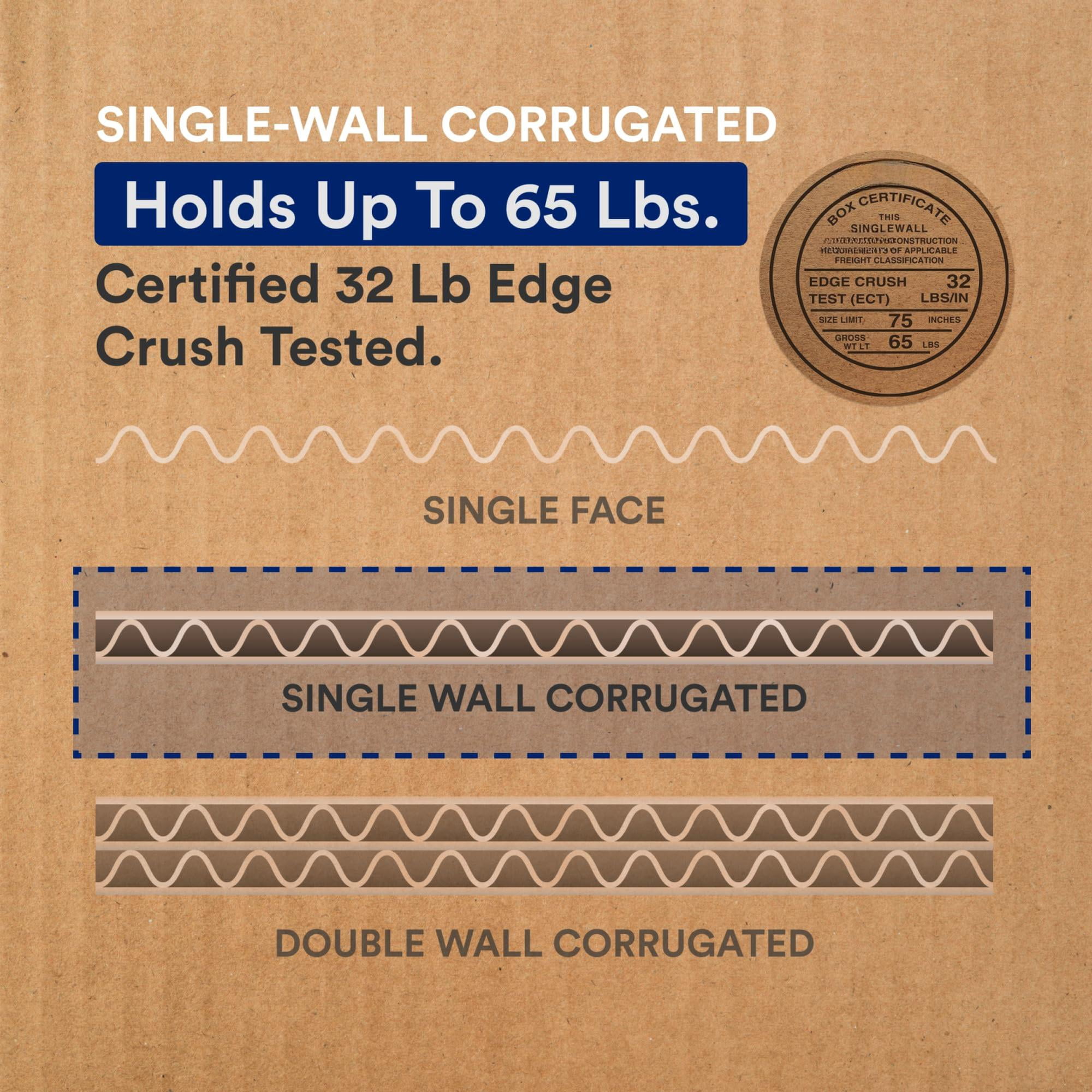Moving Boxes Medium 18"l X 14"w 12"h 10-pack | Corrugated Cardboard For Shipping  Mailing Packing Packaging And Storage 18x14x12