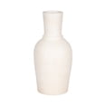 thumbnail image 2 of Elegant Vase for Living Room Decor - Modern Terracotta Flower Vase for Home Display - Sculptural Accent for Room, Bedroom, House, Office and Table with Curved Silhouette - 16", Ivory & Tan, 2 of 11